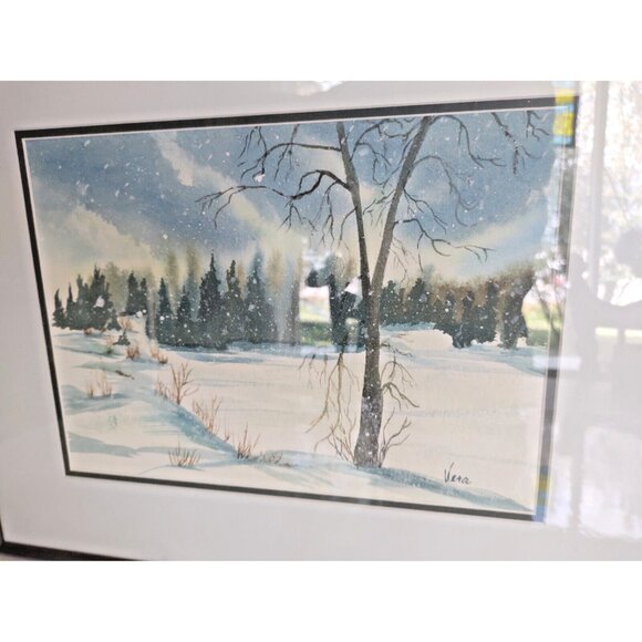 Original Water Color by Vera Dyck "Center Lake" Hastings Highlands Ontario 90's - Picture 2 of 12